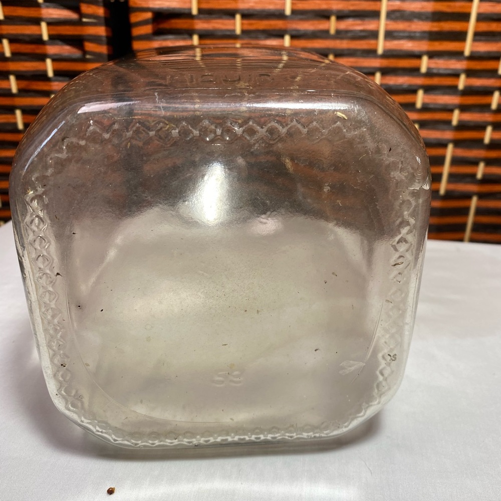 Vintage 1 Gallon Glass Jug With Metal Carrier Rustic Farmhouse Decor - Picture 6 of 9